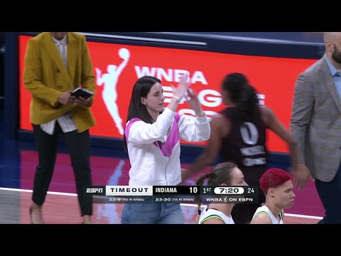 Caitlin Clark calls timeout for the Lynx after Fever's 10-0 run to start the game | WNBA on ESPN