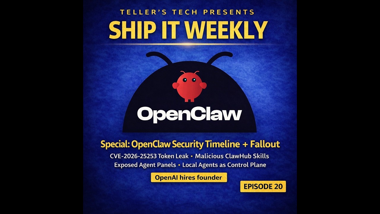 Special: OpenClaw Security Fallout: CVE Token Leak, Malicious Skills, and Local Agent Risk #devops