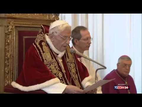 Papa Benedetto XVI - L'annuncio delle dimissioni in latino