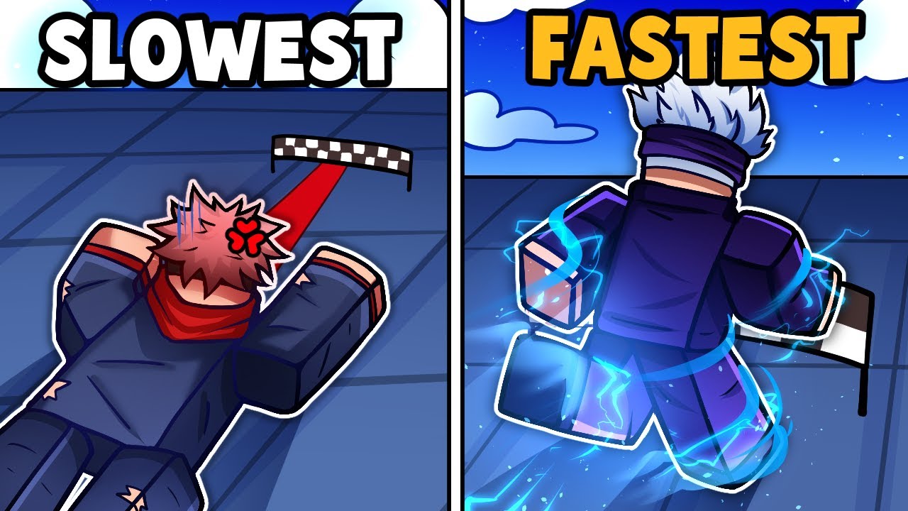 Slowest To Fastest MOVESETS in Jujutsu Shenanigans