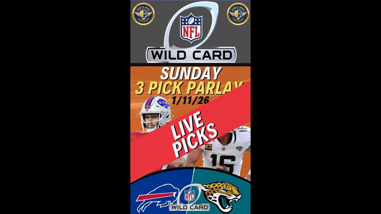 LIVE Bets for Sunday | NFL WIld Card Bills vs Jags Picks & Predictions 1/11/26