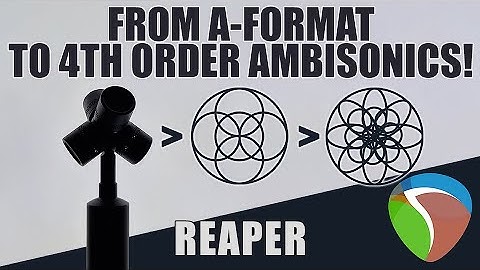 Reaper: From A-FORMAT to B-FORMAT to Higher Order Ambisonics