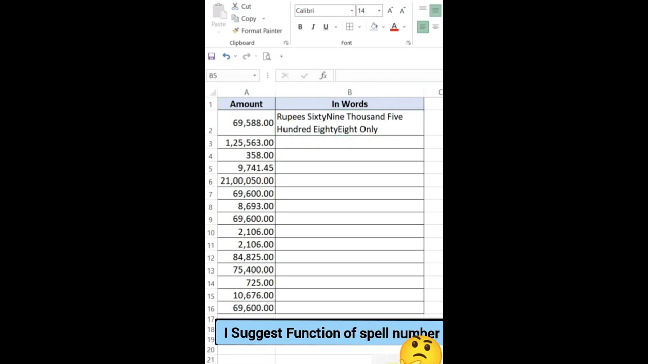 Convert The Number In Words Smart Work Excel Word Ko Bade Asani Se Kare