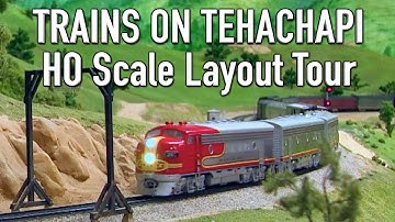 La Mesa Model Railroad Club HO Scale DCC Layout Tour Tehachapi