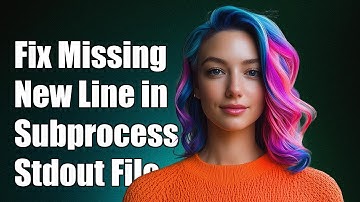 Fixing Missing New Line in Subprocess Stdout Redirected to File in Python