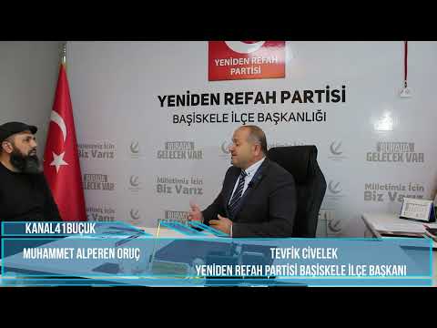 Yeniden Refah Partisi  Başiskele Belediyesini kazanacak. YRP Başiskele İlçe Bşk.Tevfik CİVELEK