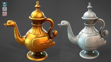 How to make a Stylized Lamp with Maya, Zbrush, and Substance Painter