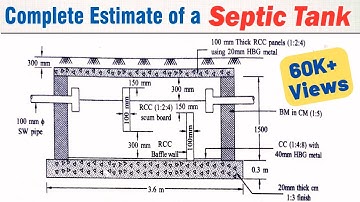 Schatting van septische tanks | Civiele techniek voor septische tanks | #SepticTank