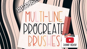 Multi Line Procreate Brush Demo