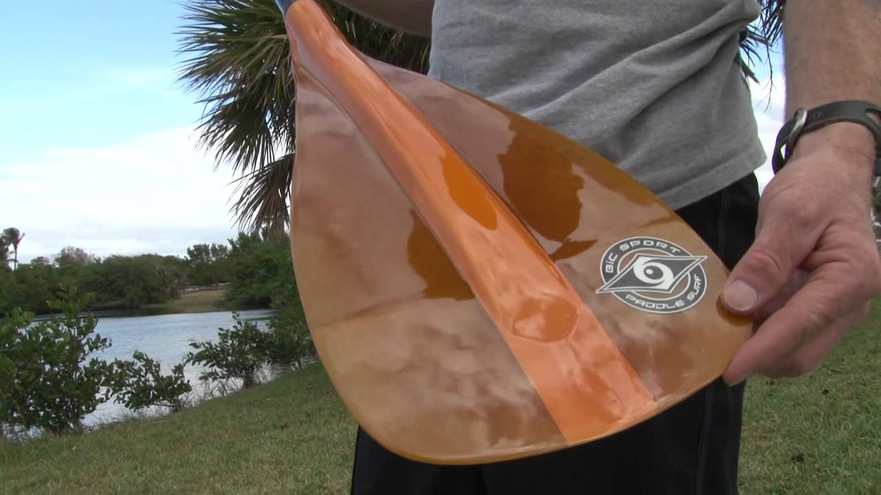 BIC Sport Carbon-Fiberglass Adjustable SUP Paddle - YouTube