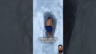 He Entered A Trap Hole! ❄️😳 #funny