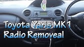 How To Remove Toyota Yaris Head Unit CD Player - YouTube