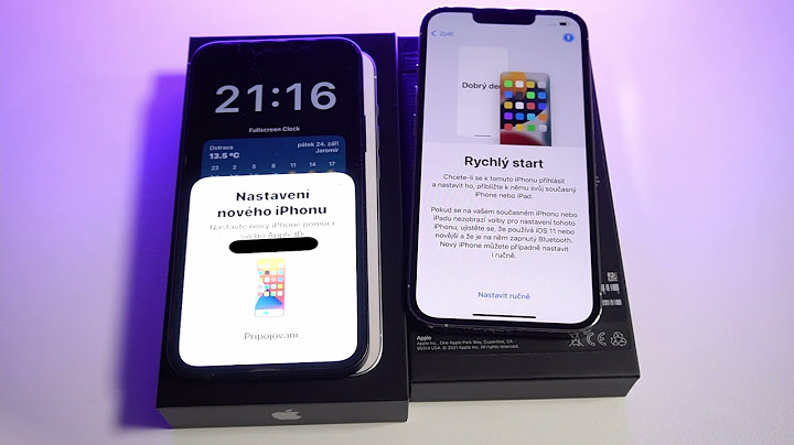 iPHONE 13 PRO - PRVNÍ SPUŠTĚNÍ ANEB JAK PŘESUNOUT DATA DO NOVÉHO iPHONU
