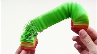 Origami Easy Slinky Spring Rainbow - Yakomoga Easy Origami