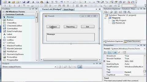 VB.Net Microsoft Report Viewer with MySql Part 1 of 2