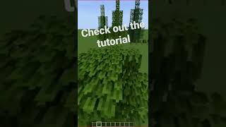 Quick Cypress tree build #minecraft #tutorial #java #bedrock
