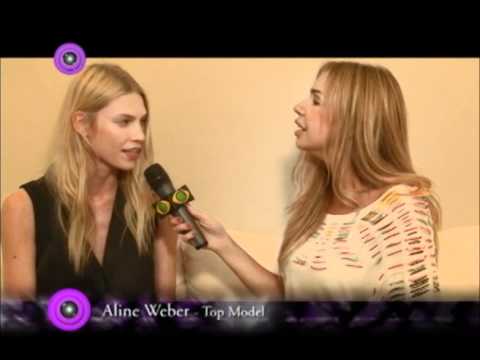 Tatjana Ceratti entrevistando a Top Model Aline We...