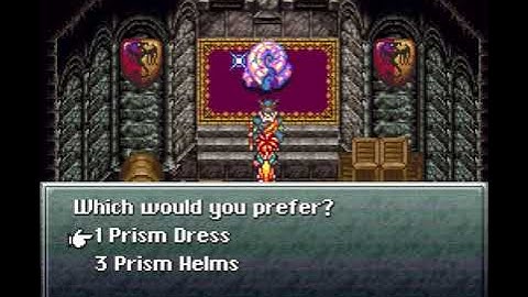 SNES Chrono Trigger - Weapons and armor from the rainbow shell