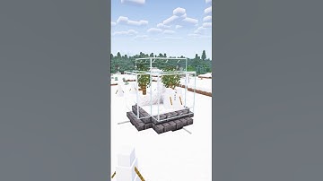 Easy Snow Globe☃️ #minecrafttutorial