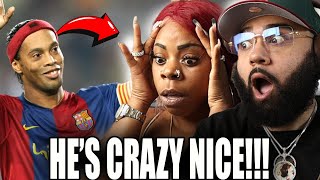 Americans First Time Seeing - Legendary Skills By Ronaldinho - Insane Football Reaction