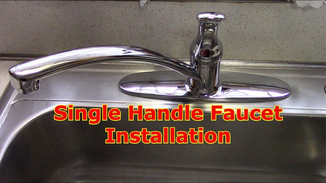 How To Remove And Replace A Kitchen Faucet YouTube