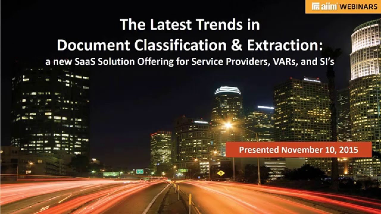 Document Classification and Unstructured Data Extraction SaaS Solution Offering for BPO and SI’s