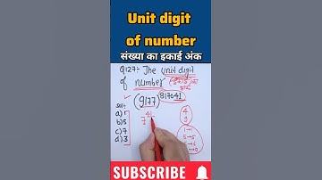 |Unit digit(इकाई का अंक)of number|#maths#yt#ytshorts#upsc#trending#negisirmaths#tricks#ssc#ibps#bpsc
