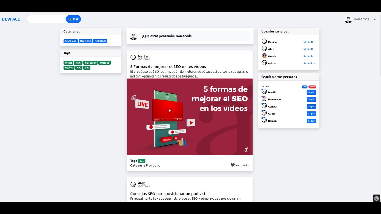 Red Social Proyecto Full Stack Symfony - YouTube