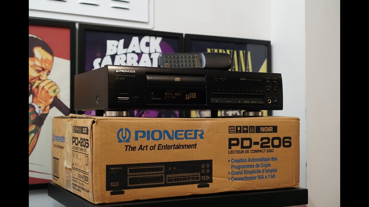 Pioneer PD-206 CD Player with original remote & box - YouTube