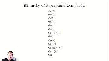 Asymptotic Notation 8 - Hierarchy of Asymptotic Complexity