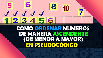 12. Pseudocódigo | Condicionales | Ordenar números de manera ascendente
