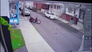 Shamokin Caught on Camera: Dirtbike crashes into parked car
