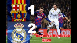 ... real madrid 2-1 barcelona santiago bernabeu matchday 2020
efootball pes