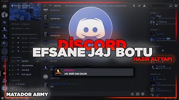 DİSCORD J4J BOTU HAZIR ALTYAPI / DİSCORD EFSANE J4J BOTU / SUNUCU BÜYÜTME