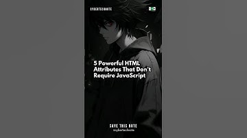 5 Powerful HTML Attributes Don