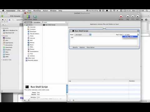 Wine without Terminal 2: Automator Method