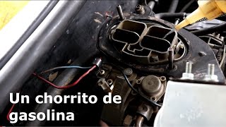 No arranca si no le hecho gasolina. ¡Vaya problemas que encontré!