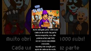 Muito Obrigado Pelos 1000 Inscritos
