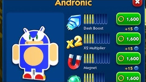 Sonic Dash : Andronic New character unlock | gameplay #sonic