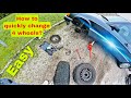 How To Change Your Tires Yourself - Summer/Winter Tire Swap / changer roue hiver/été