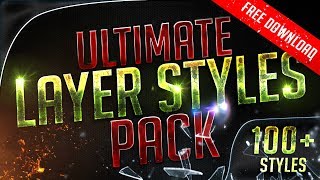 Photoshop Layer styles Pack - Free Download (100+) | 2019 Mqdefault