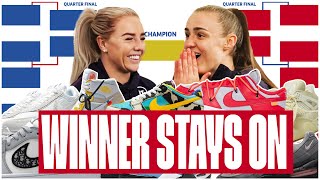 Alex Greenwood & Georgia Stanway Rank their favourite Nike Sneakers | Winner Stays On