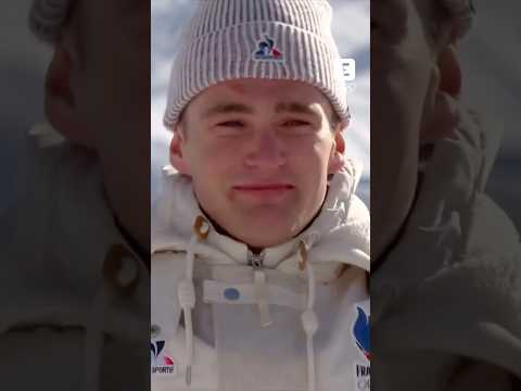 🥹🇫🇷 Les émotions de Mathis Desloges #ski #olympics #sports