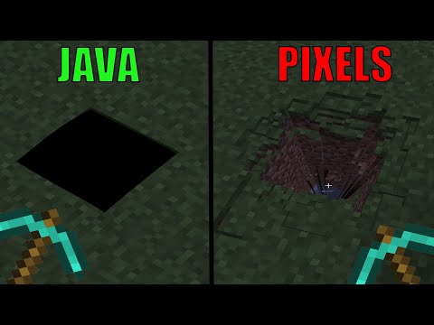 The most realastic Minecraft! JAVA vs Pixels