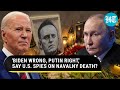 Biden contradicted by us spy agencies on navalny death putin probably did not order  russia