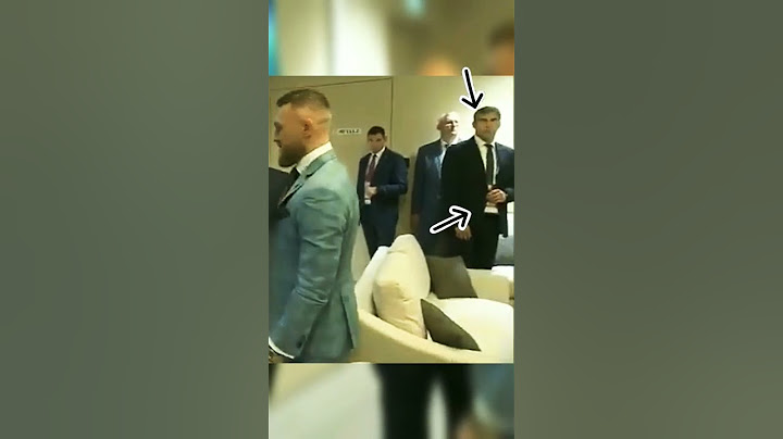 Putin's Bodyguards On Alert When He Met Conor McGregor
