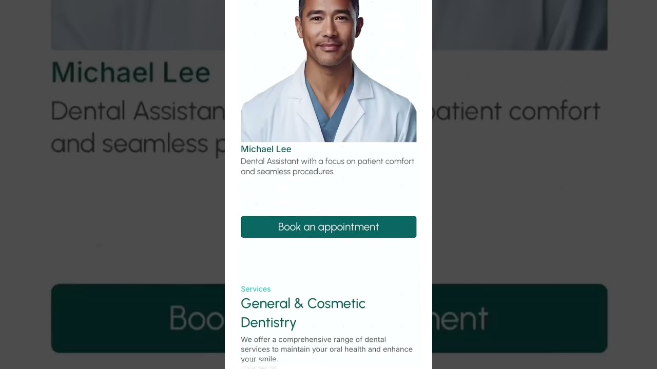 Website template — Dentistry 🪥🦷 