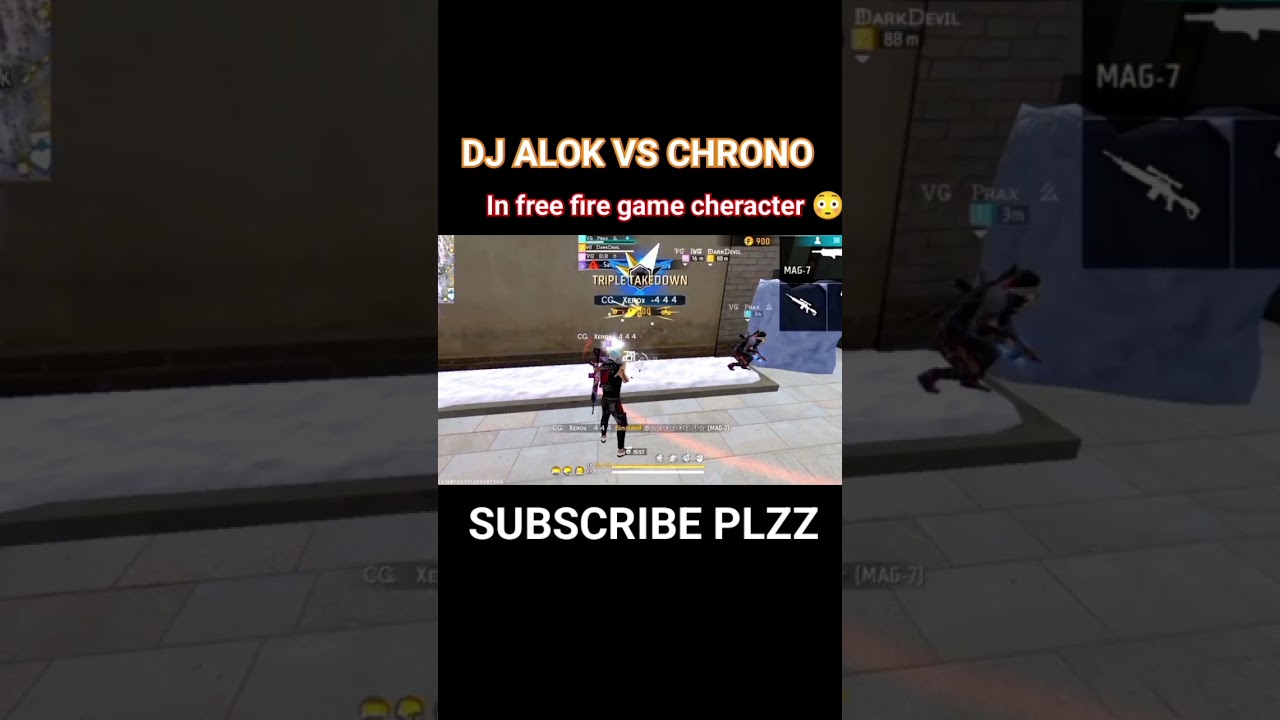 dj alok vs chrono before and after chrono got nerfet 😳ll free fire cheracter 