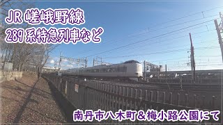 JR嵯峨野線　289特急列車などなど　撮り鉄・鉄道ムービー　南丹市八木町＆京都市梅小路公園　2020年12月26日【エムサンファーム】