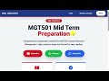 mgt501 short lecture 9 mgt501 short lectures Mid term prep Handout concept+Mcqs